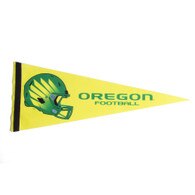 Ducks Spirit, Yellow, Pennants, Home & Auto, 12"x30", Football, Sewing Concept, Helmet Wings, Oregon Football, 749041